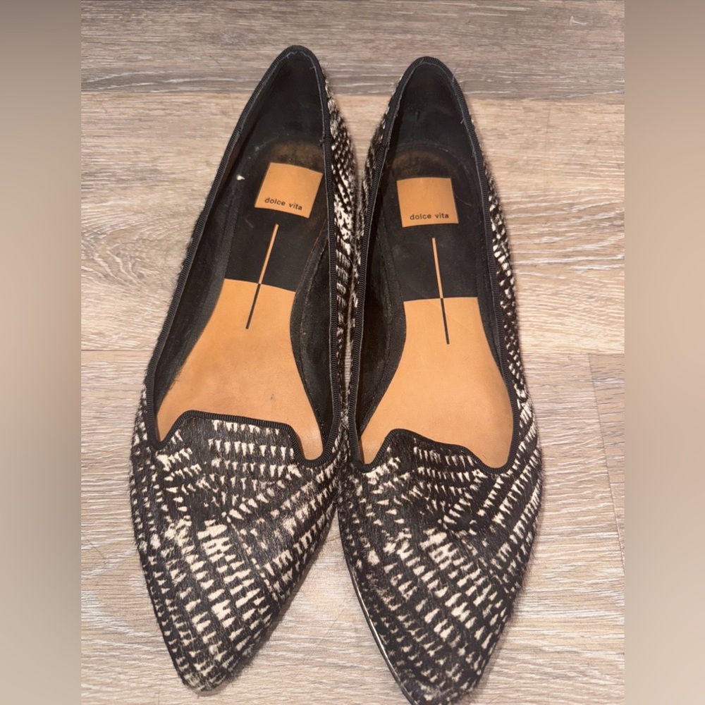 Dolce Vita Flat Almond  Toe Fabric Slip On Size 10M Women's Mix colors